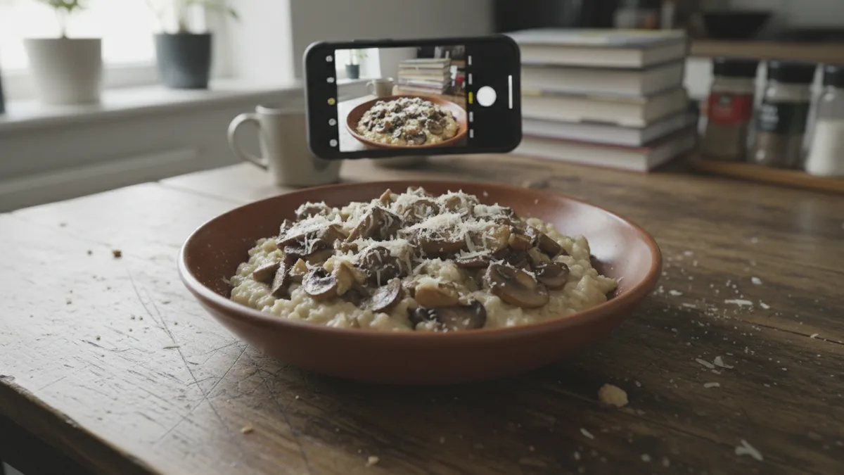 Baked Mushroom Risotto
