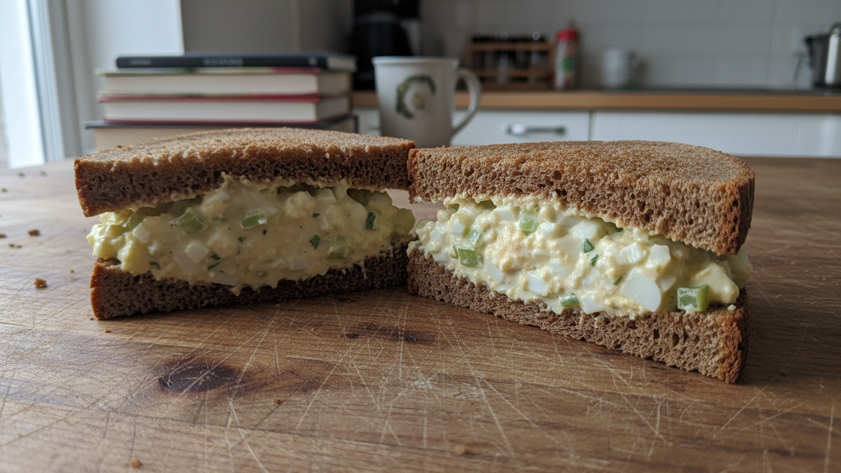 Egg Salad on Rye — ingredients and quantities for 2 sandwiches