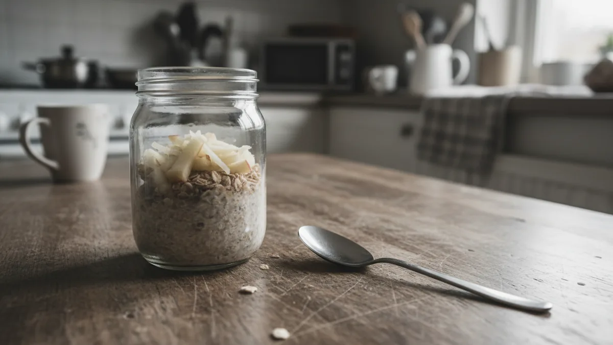 Grated Apple Overnight Oats