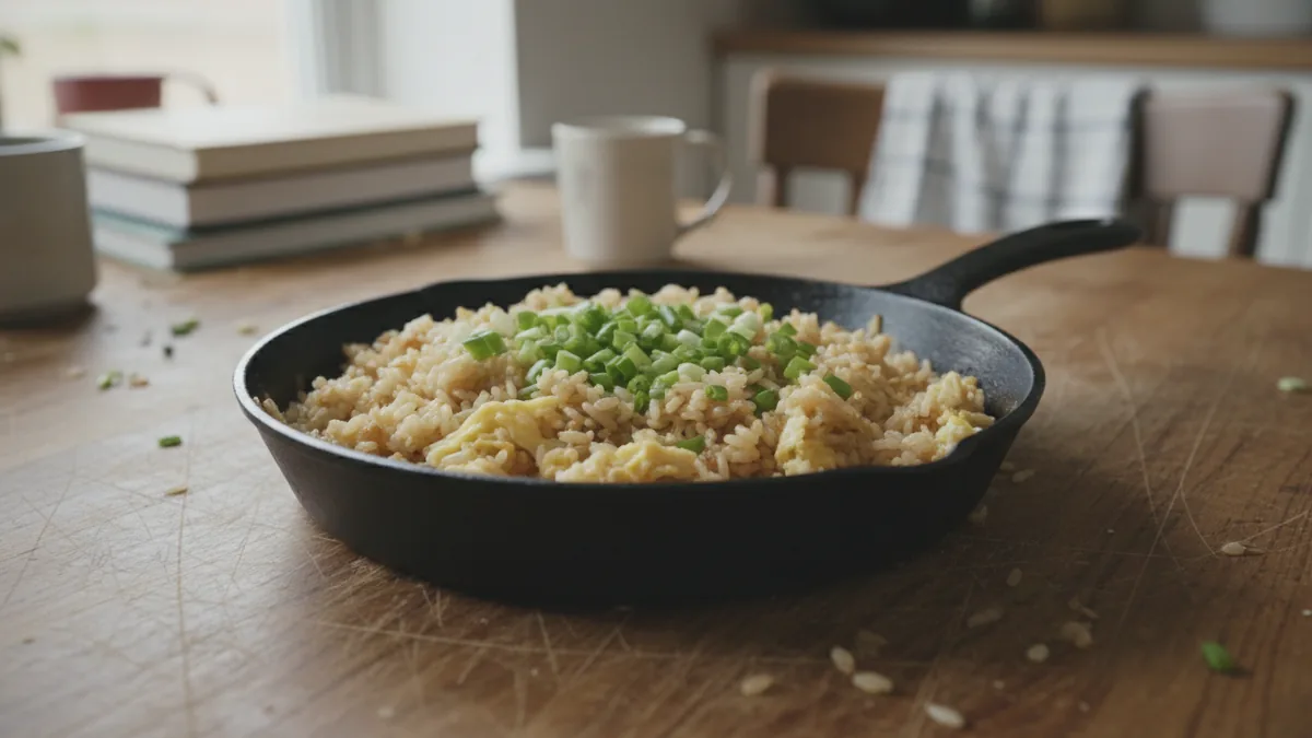 Leftover Rice, Egg, and Not Much Else