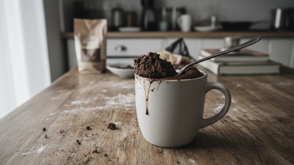 Peanut Butter Banana Mug Cake