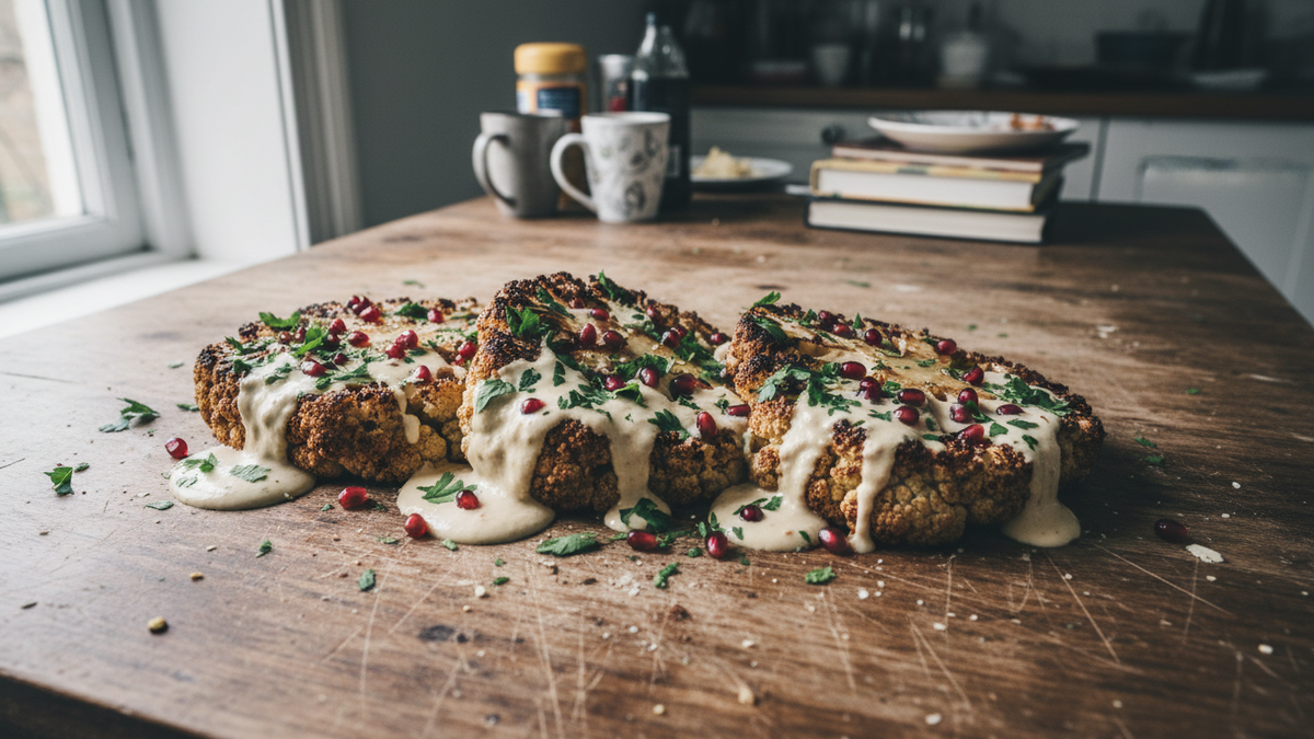 Roast Cauliflower with Tahini — ingredients and quantities for 4 servings