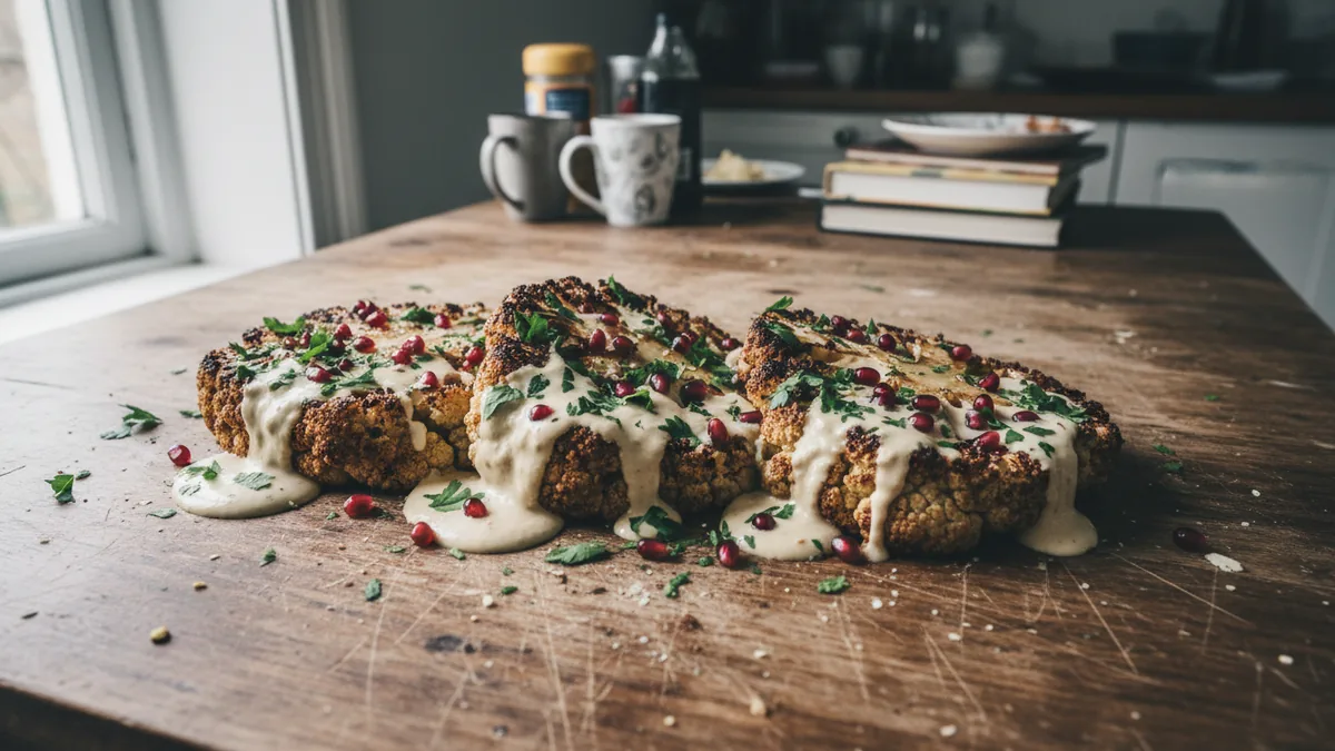 Roast Cauliflower with Tahini
