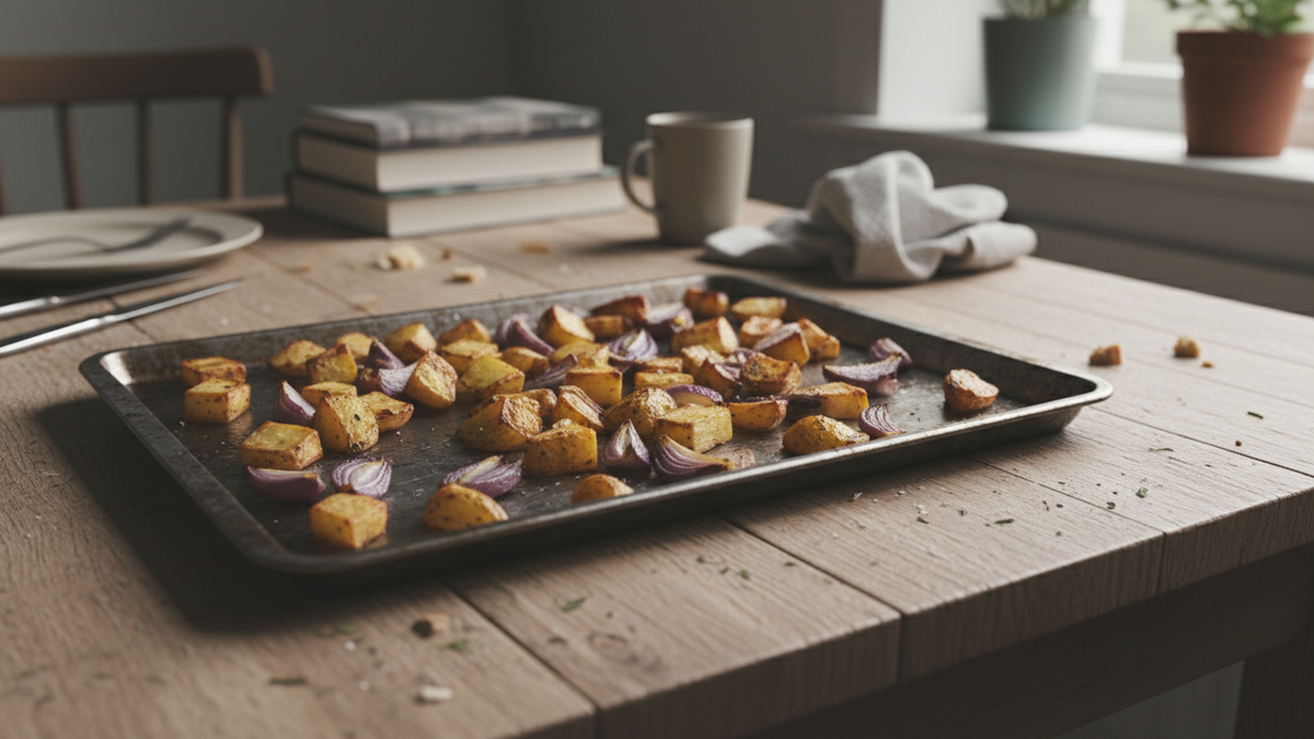 Sheet Pan Breakfast Potatoes — ingredients and quantities for 4 servings