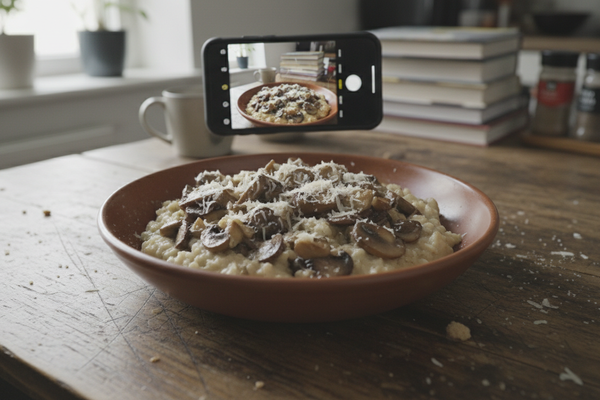 Baked Mushroom Risotto — Dinner