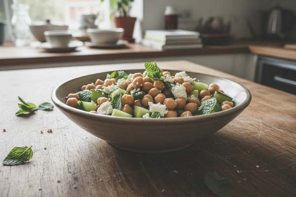 Chickpea and Cucumber Bowl — Lunch