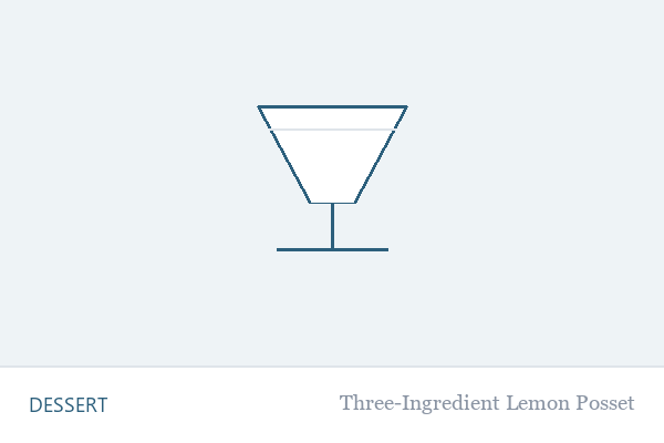 Three-Ingredient Lemon Posset — Dessert