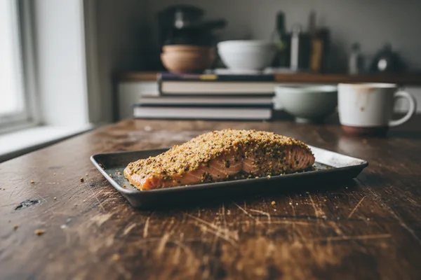 Mustard Crust Baked Salmon
