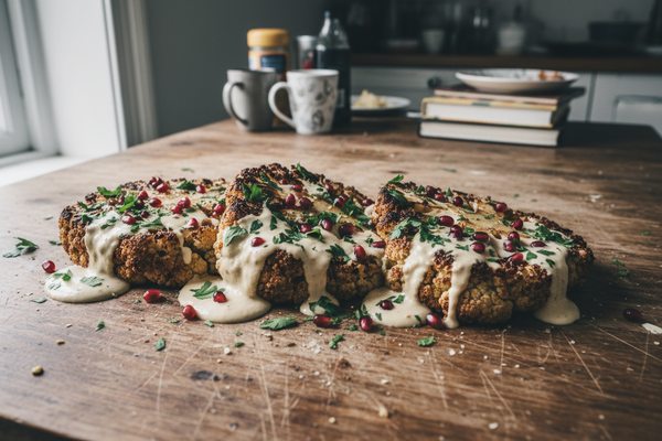 Roast Cauliflower with Tahini — Dinner