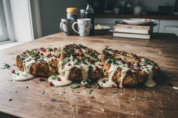 Roast Cauliflower with Tahini — Dinner
