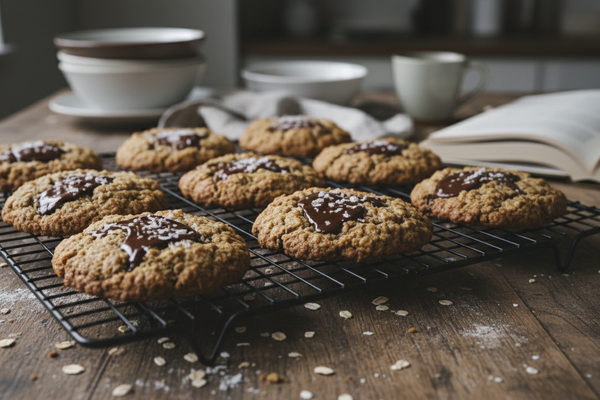 Salted Chocolate Oat Cookies — Dessert