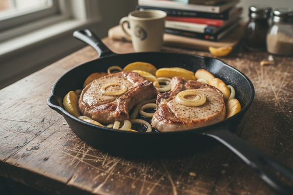 Skillet Pork Chops with Apples — Dinner