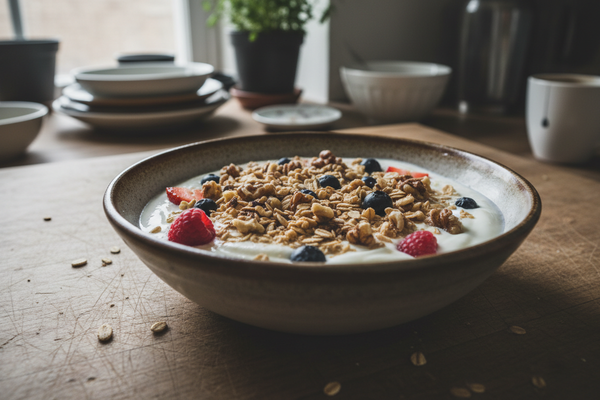 Toasted Oat and Yoghurt Bowl — Breakfast