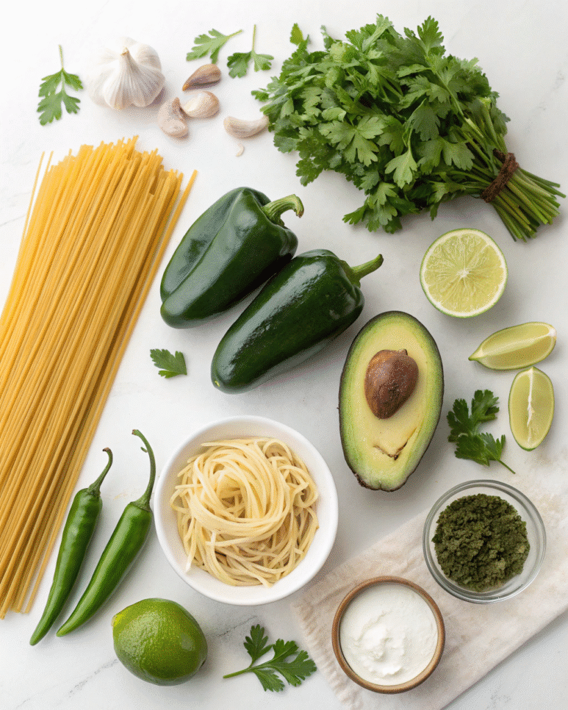  Ingredients for Green Spaghetti Recipe
