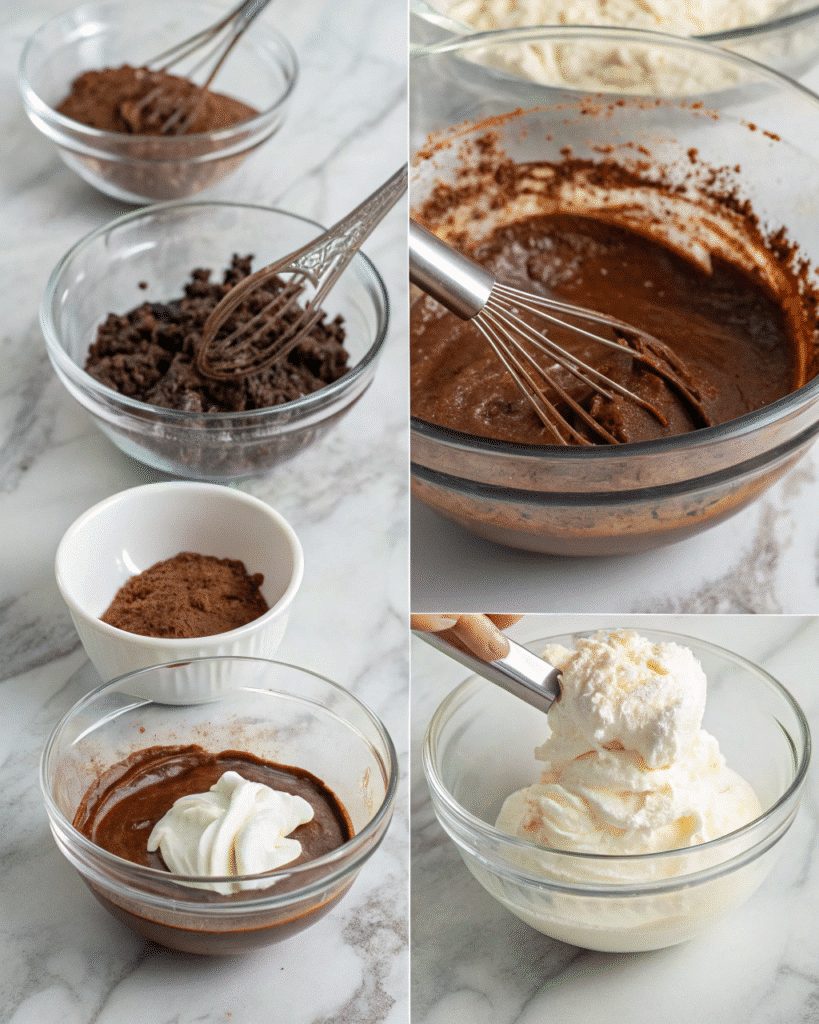 Steps to make easy chocolate mousse