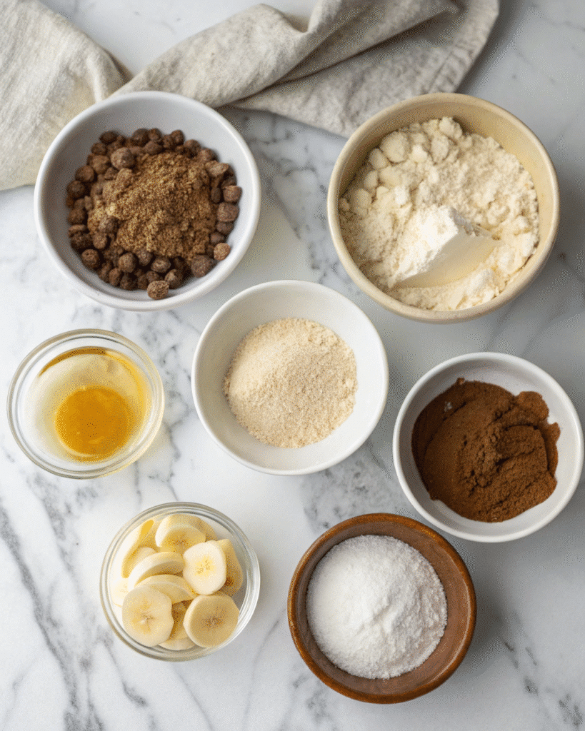 AIP dessert ingredients tigernut flour banana coconut