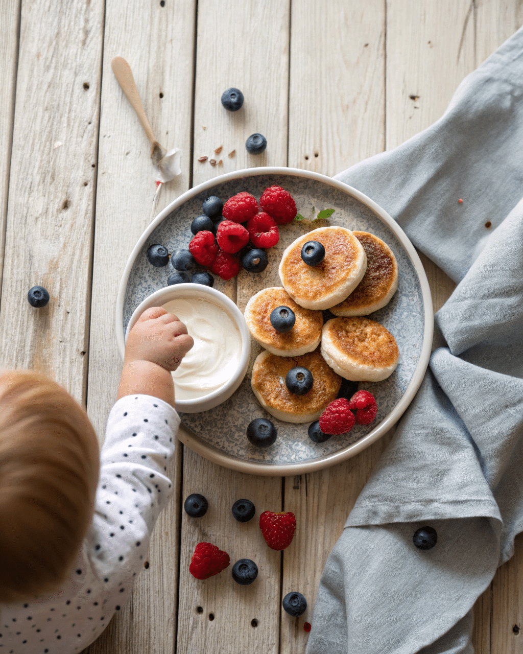 Cottage Cheese Baby Pancakes: Soft, Nutritious, and Toddler-Approved