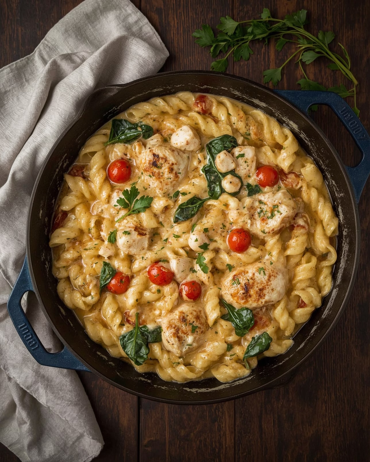 Chicken Tuscan Pasta Recipe – Creamy, Savory, and Easy
