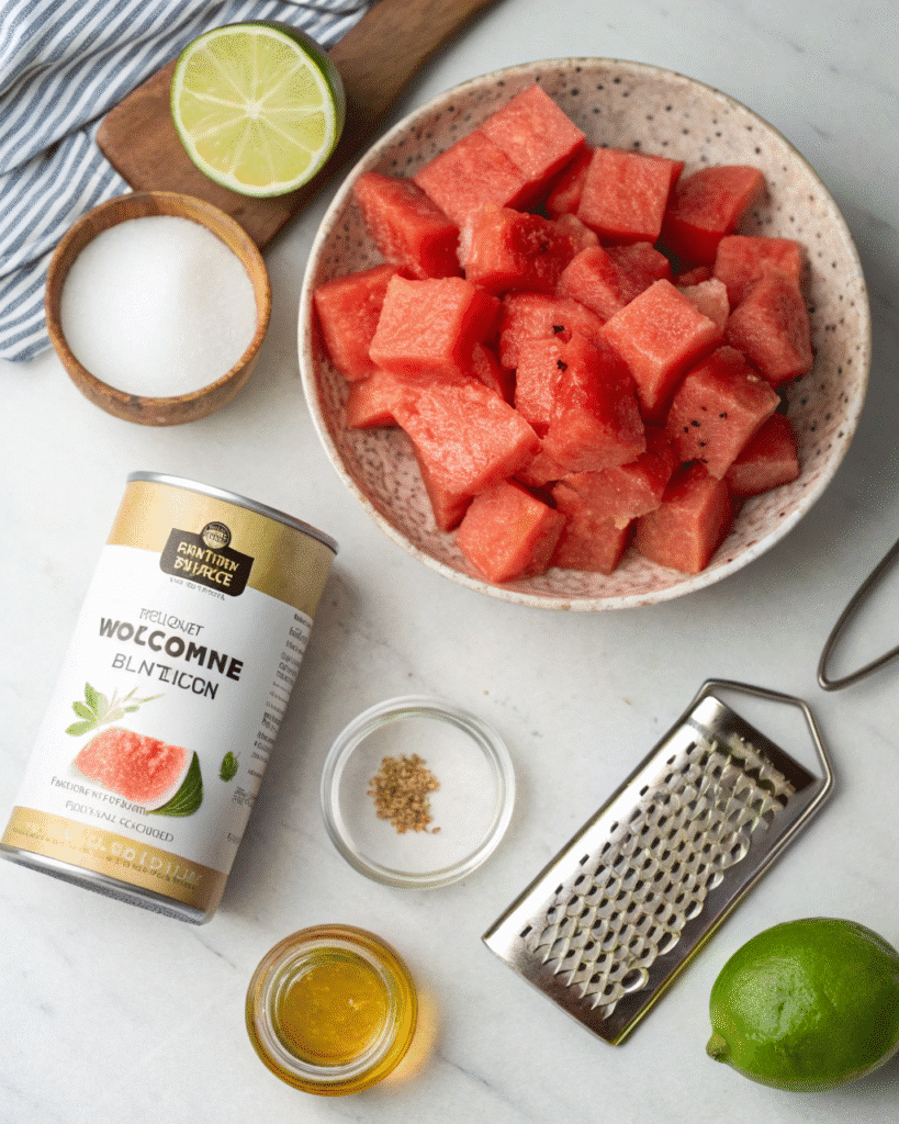 Ingredients for Watermelon Shaved Ice