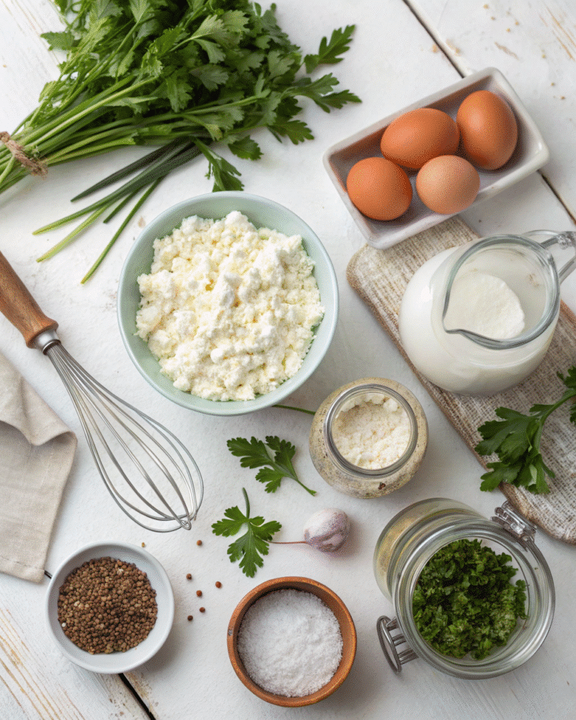 ingredients for cottage cheese wraps