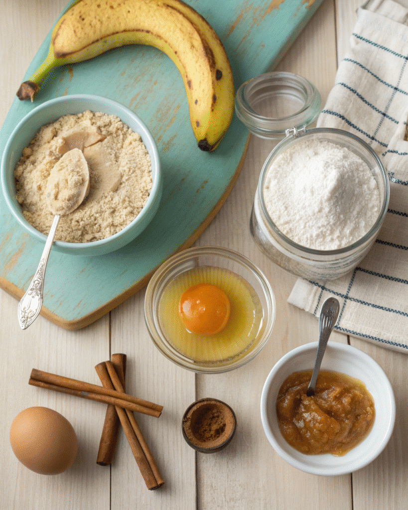 Ingredients for homemade baby puffs