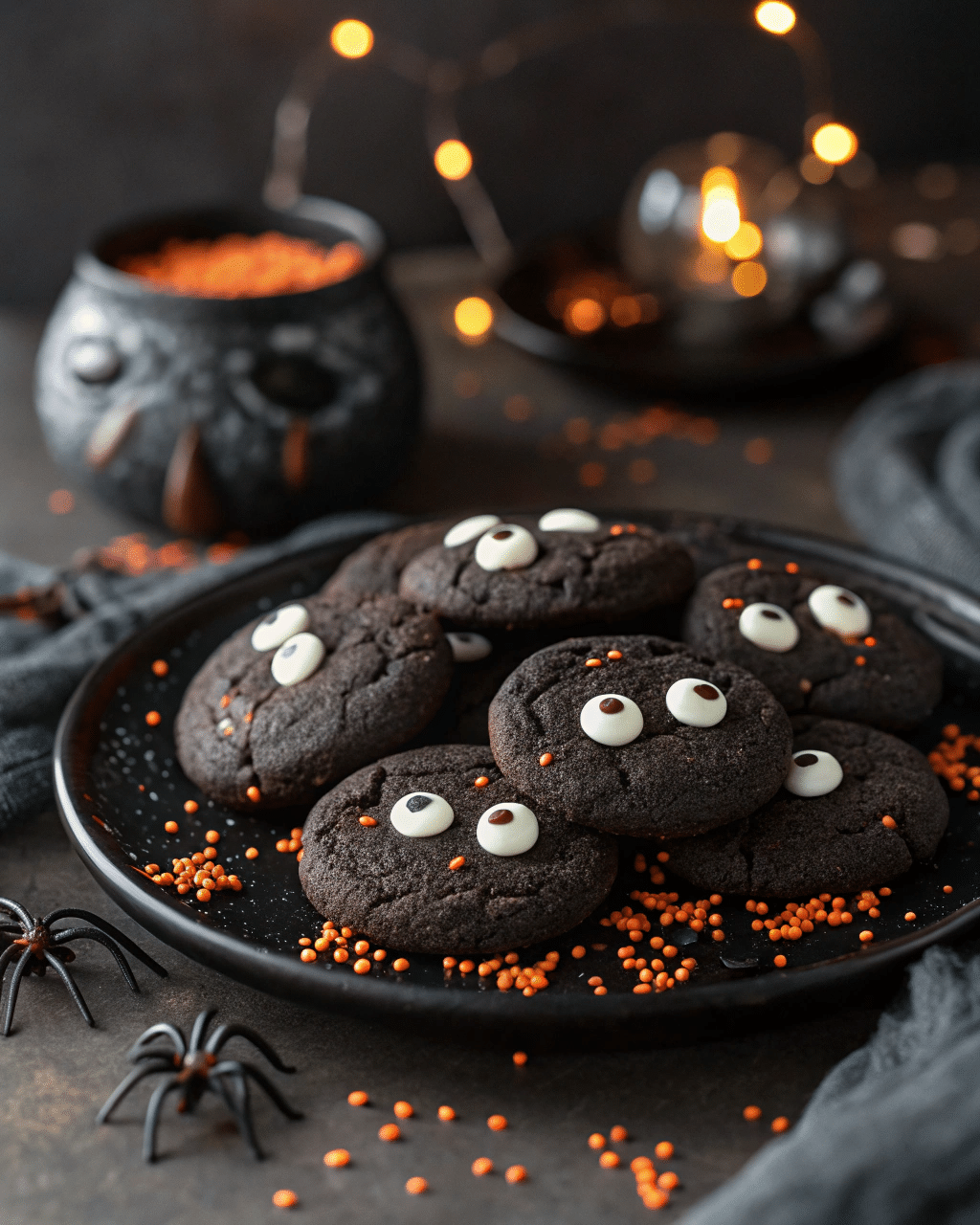 Spooky & Easy Black Cocoa Halloween Cookies