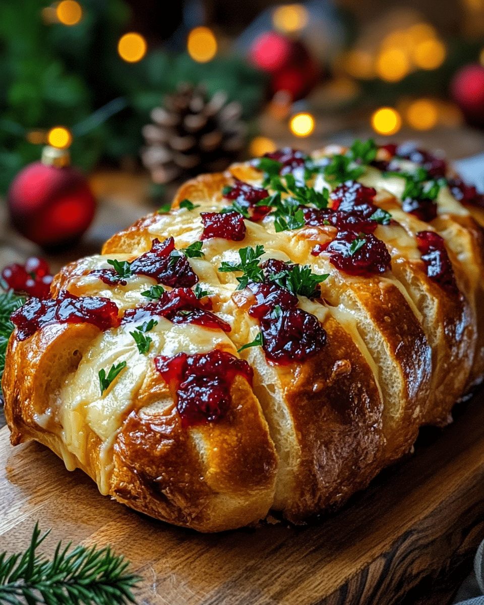 Easy Festive Cranberry Pull-Apart Bread Recipe