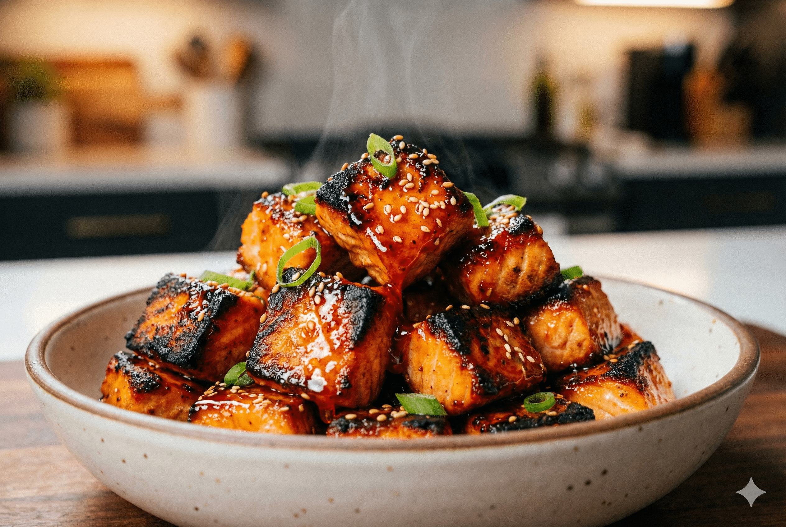 Hot Honey Air Fryer Salmon Bites: The Best 10-Minute Viral Dinner